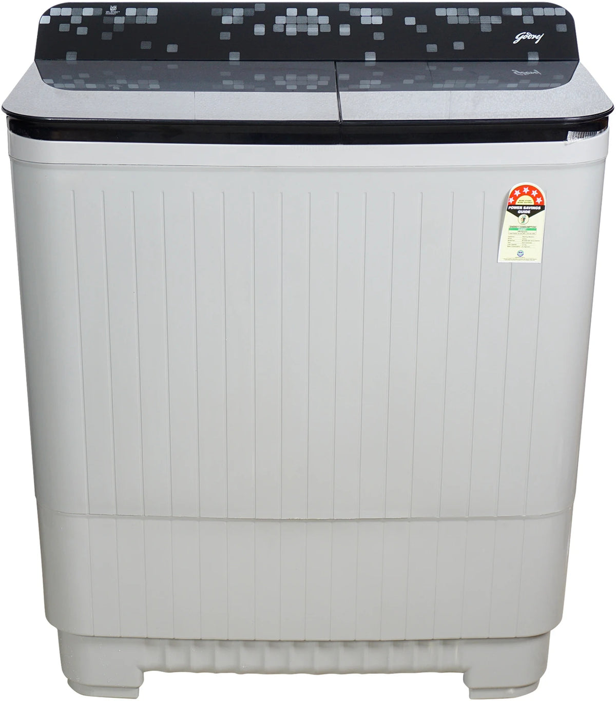 Godrej Edge Uno 120 12 kg 5 Star Semi-Automatic Top Load Washing Machine – Mist Grey & Black