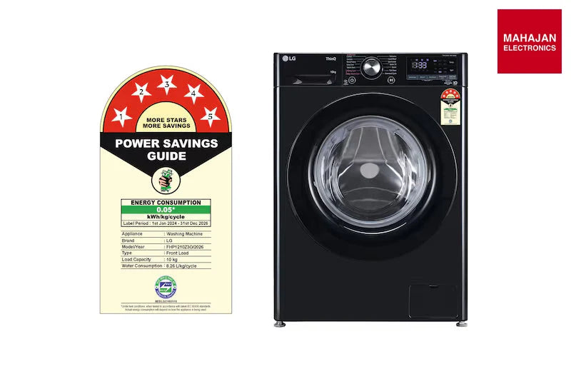 LG FHP1210Z3O 10 Kg 5 Star AI Direct Drive Front Load Washing Machine with Steam, Wi-Fi & Inbuilt Heater (Onyx Black)