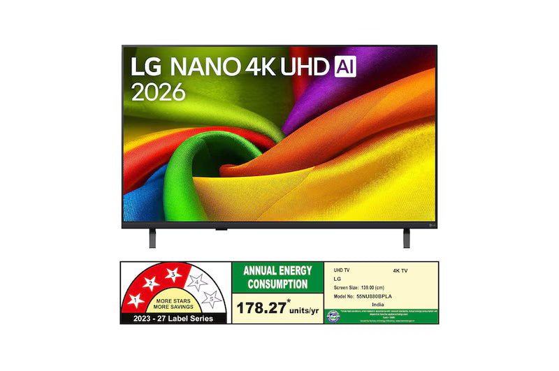 LG 55" NANO 4K UHD AI Smart TV – 55NU880BPLA