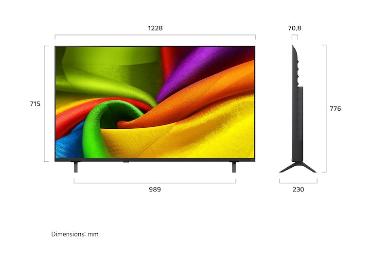 LG 55" NANO 4K UHD AI Smart TV – 55NU880BPLA