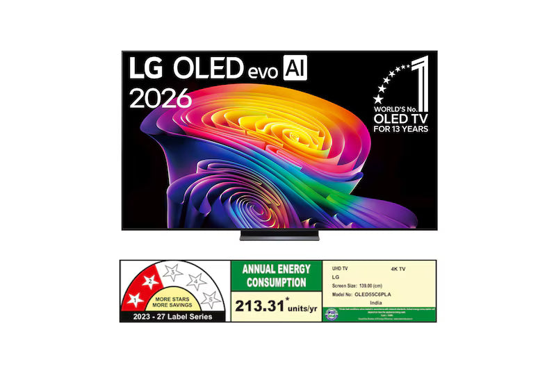 LG 55" OLED evo AI 4K Smart TV – OLED55C6PLA