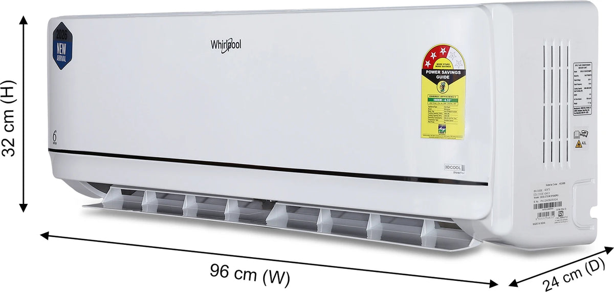 Whirlpool 1.5 Ton 3 Star Inverter Split AC – 3DCOOL 15T