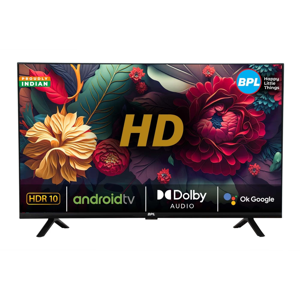 BPL 32H-D4301 32 Inch HD Ready Smart Android LED TV with Dolby Audio, Wi-Fi & Bezel-Less Design