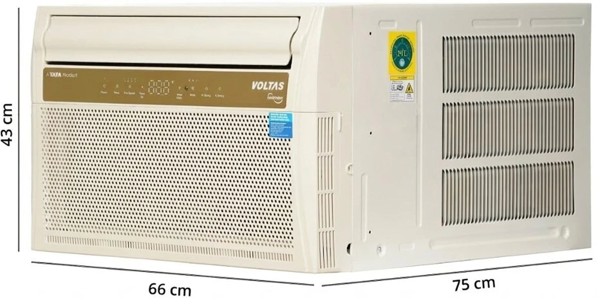 Voltas 1.5 Ton 5 Star Inverter Window Air Conditioner – 185INV Topaz (White)