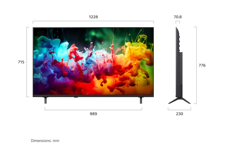 LG 55" QNED Mini LED 4K AI Smart TV – 55QNED70BLA