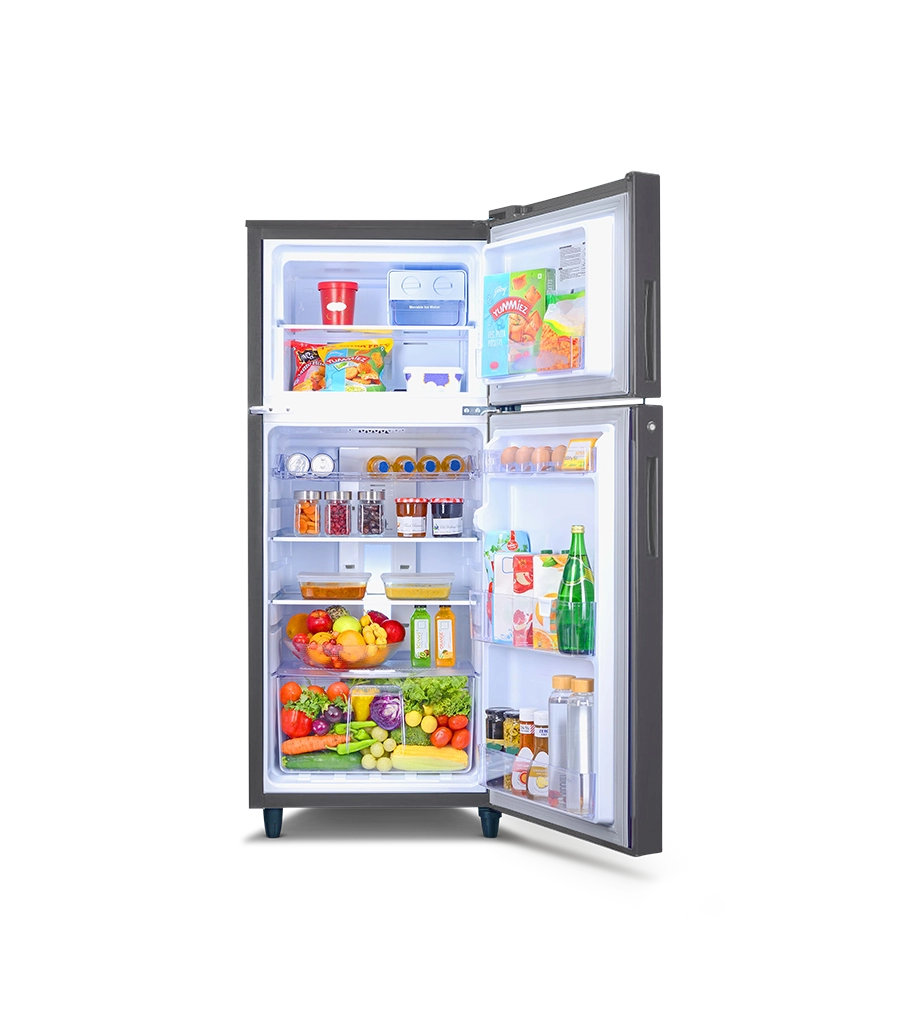 Godrej Eon Alpha 238 L 2 Star Frost-Free Double Door Refrigerator with Inverter Compressor – 270B RI (Steel Glow)