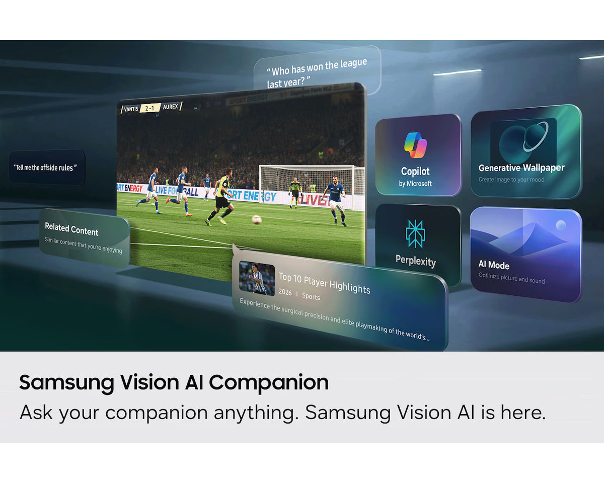 Samsung 75 Inch Neo QLED QN80H 4K Vision AI Smart TV (2026) – QA75QN80HAUXXL