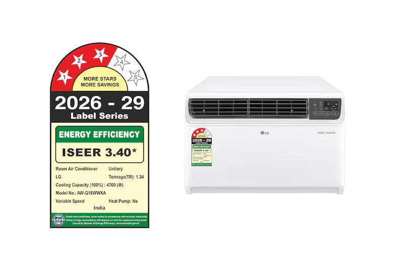 LG 1.5 Ton 3 Star Window AC – AW-Q18WWXA